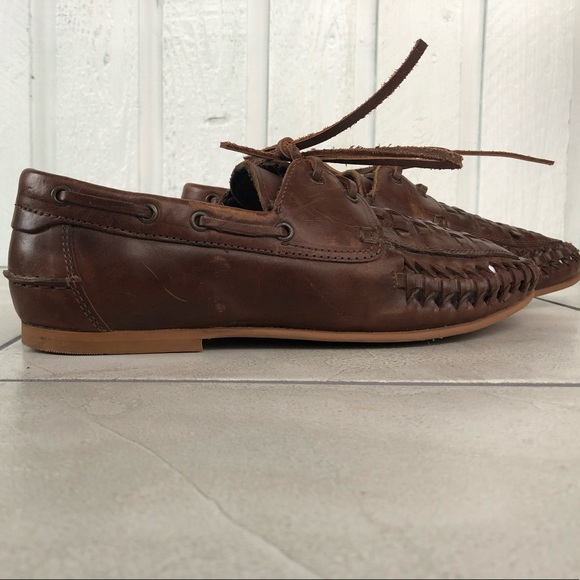 Brown faux leather loafers - Picture 5 of 6